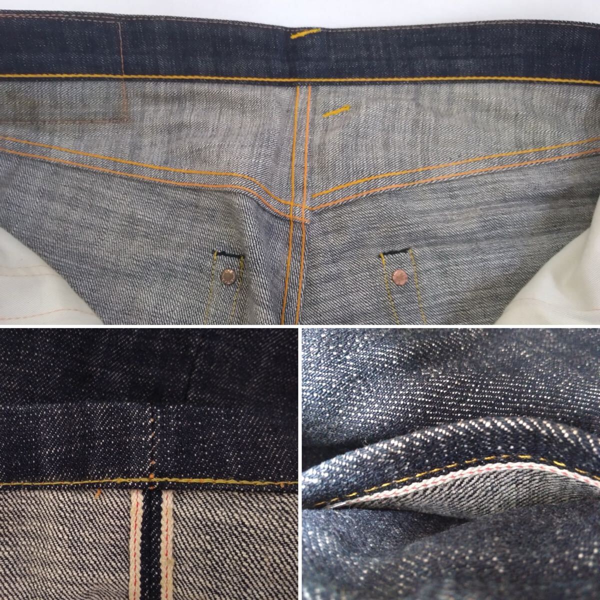 新品同様 濃紺極上 EVISU 朱耳SPECIAL 2001 赤耳 デニムパンツ 新品同様 濃紺極上 EVISU 朱耳SPECIAL 2001 赤耳 デニムパンツ