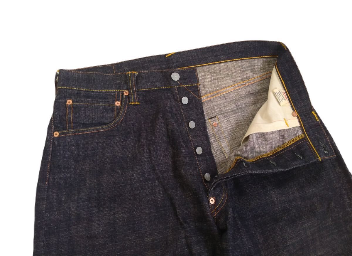 新品同様 濃紺極上 EVISU 朱耳SPECIAL 2001 赤耳 デニムパンツ 新品同様 濃紺極上 EVISU 朱耳SPECIAL 2001 赤耳 デニムパンツ