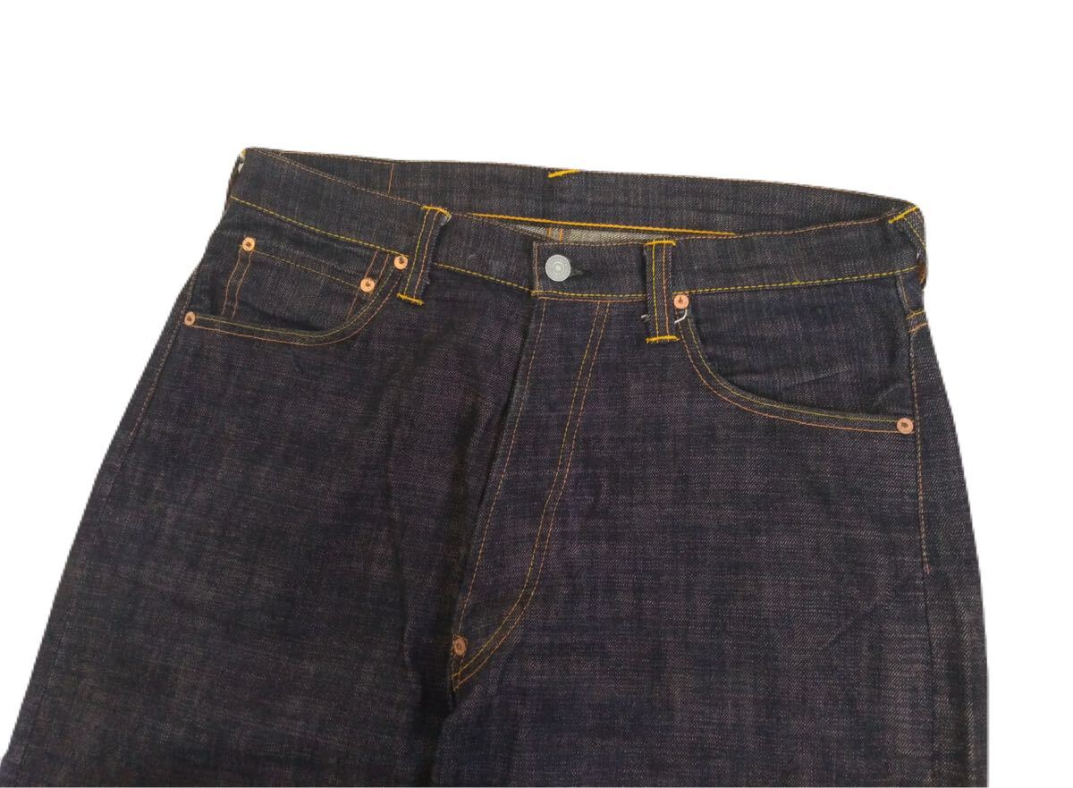 新品同様 濃紺極上 EVISU 朱耳SPECIAL 2001 赤耳 デニムパンツ 新品同様 濃紺極上 EVISU 朱耳SPECIAL 2001 赤耳 デニムパンツ