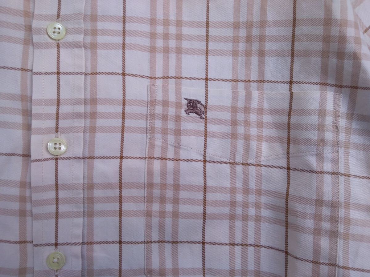 極美品 英国製 BURBERRY LONDON ノバチェック 総柄 ボタンダウン 極美品 英国製 BURBERRY LONDON ノバチェック 総柄 ボタンダウン