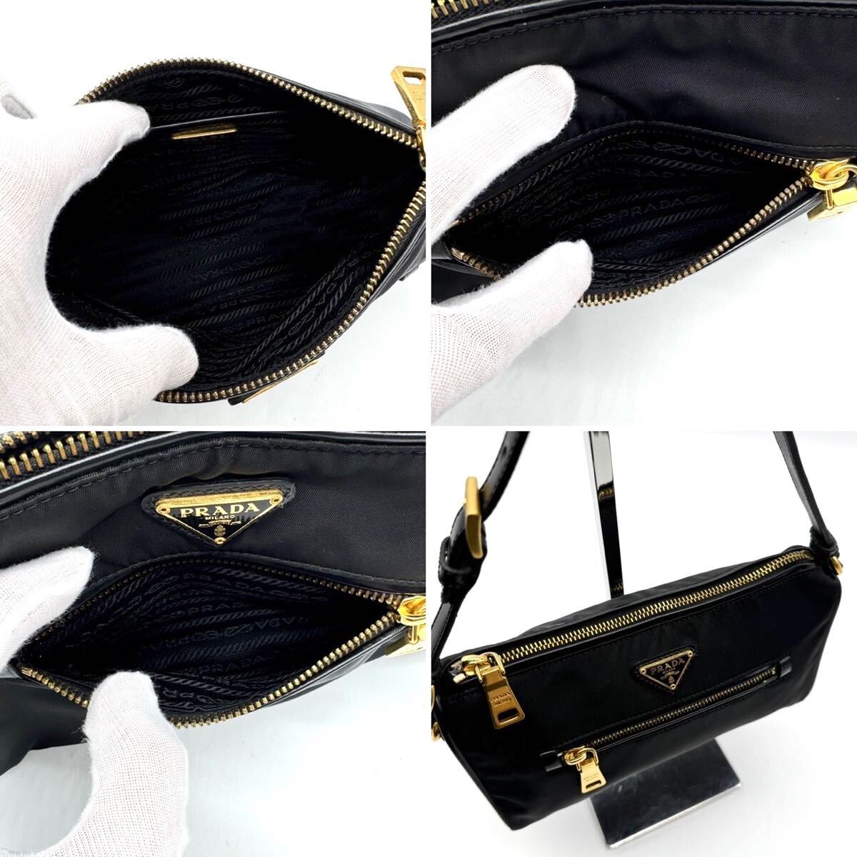 3501【ほぼ未使用】PRADA プラダ ショルダーバッグ ハンドバッグ 3501【ほぼ未使用】PRADA プラダ ショルダーバッグ ハンドバッグ