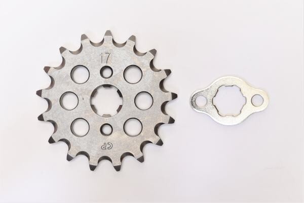 クリッピングポイント製 軽量クロモリドライブスプロケット17T 適合：スーパーカブC125(JA48)