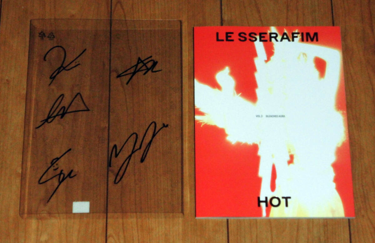 LE SSERAFIM◇韓国5thミニアルバム「HOT」CD ◇直筆サイン LE SSERAFIM◇韓国5thミニアルバム「HOT」CD ◇直筆サイン