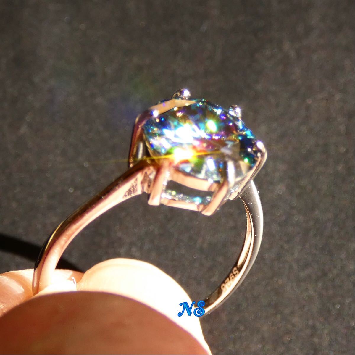 モアサナイト 指輪 3ct ソリティア フリーサイズ ダイヤモンド モアサナイト 指輪 3ct ソリティア フリーサイズ ダイヤモンド