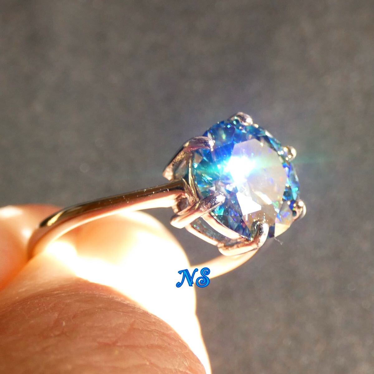 モアサナイト 指輪 3ct ソリティア フリーサイズ ダイヤモンド モアサナイト 指輪 3ct ソリティア フリーサイズ ダイヤモンド