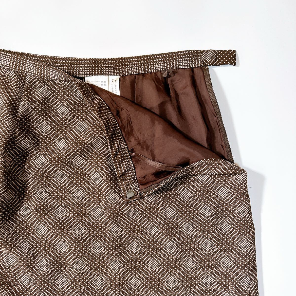 Leilian レリアン スカート 11 L 総柄 レディース C32519-50_画像8