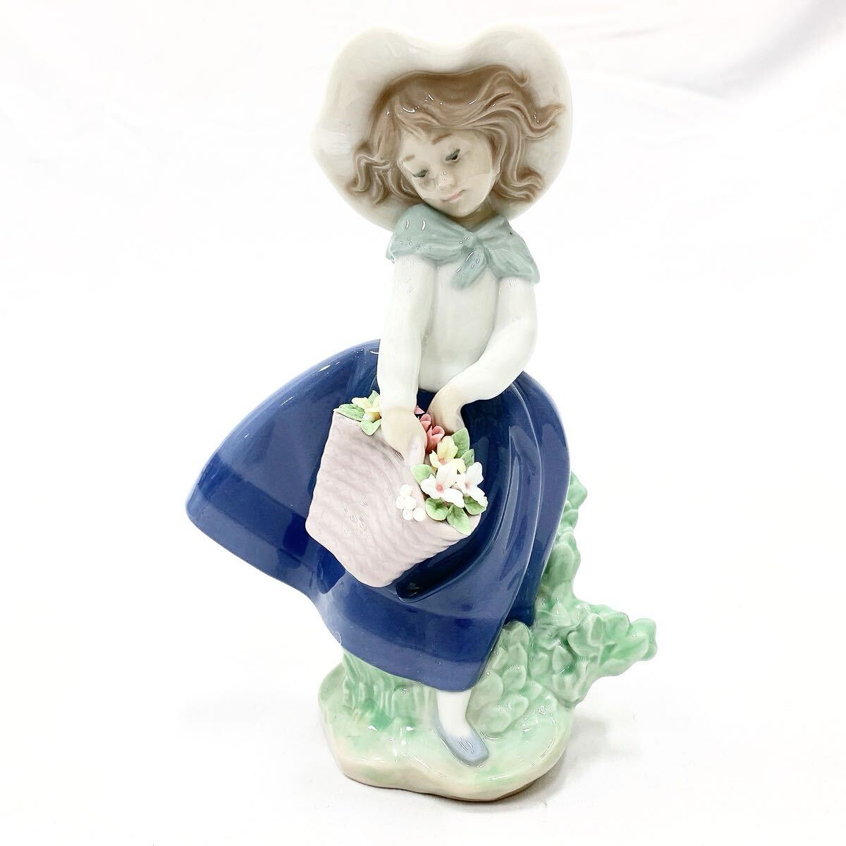 【開店記念セール！】 美品】人形西ドイツ色絵陶器置物インテリア工芸品美術品A2923 置物