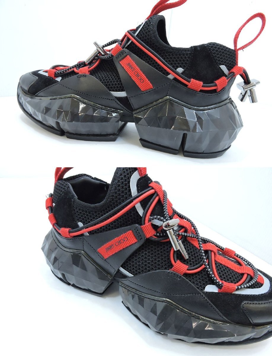 JIMMY CHOO ローカットスニーカー サイズ37 ブラック レディース JIMMY CHOO ローカットスニーカー サイズ37 ブラック レディース