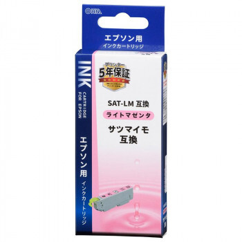 まとめ得 OHM エプソン互換インクカートリッジ サツマイモ ライトマゼンタ INK-ESAT-LM x [2個] /a