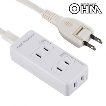 OHM 発煙ガード安全タップ 3個口 3m HS-T33HG3-W /a