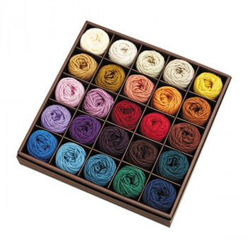 ハマナカ リッチモア 毛纟アソート パーセントミニ 1/100 10g巻 25色セット H620-026 /a