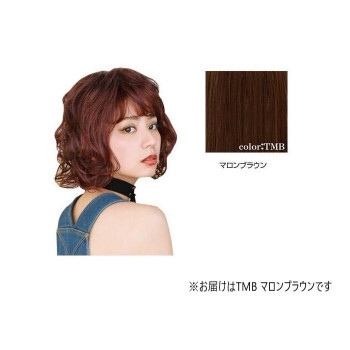 プリシラ オールウィッグ トイプーパーマボブ A-690 耐熱　TMB・マロンブラウン /a