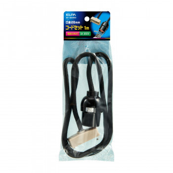 ELPA コードセット 100cm ブラック KP-10H(BK) /a