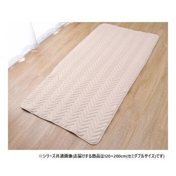 ベッドパッド 防ダニ 四隅ゴムバンド付き セミダブル 120×200cm 1587149 /a