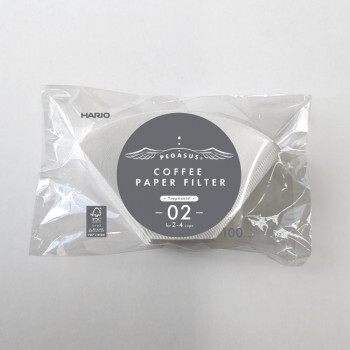 HARIO ハリオ ペガサスコーヒーペーパーフィルター02 2～4杯用 ホワイト 100枚×10個セット PEF-02-100W /a
