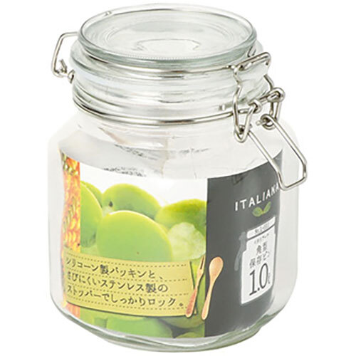 まとめ得 パール金属 イタリアーナ 角型保存ビン1.0L MMT10111 x [2個] /l