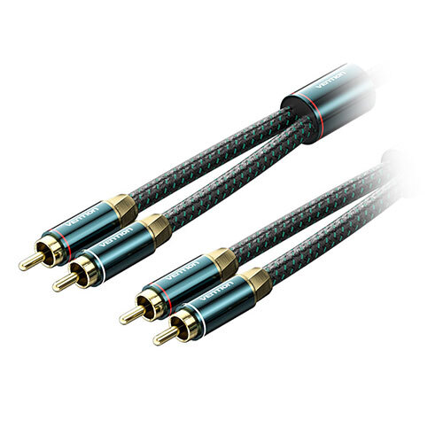 VENTION 2RCA Male to 2RCA Male オーディオケーブル Green 8m グリーン BC-0835 /l