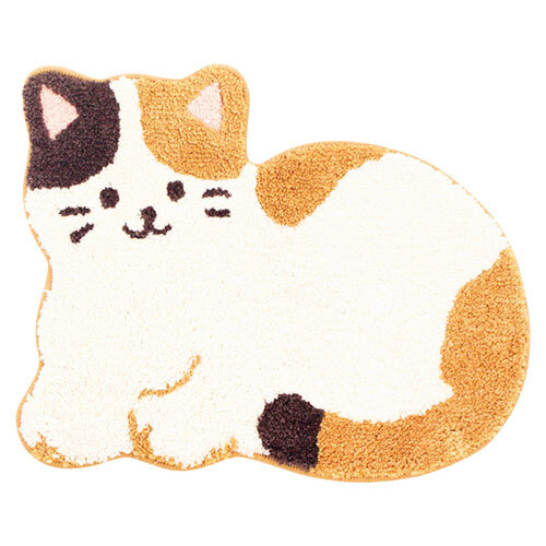 ルックス ファンディットアニマル マルチラグ みけねこ (約430×550×20mm) 22558604 /l