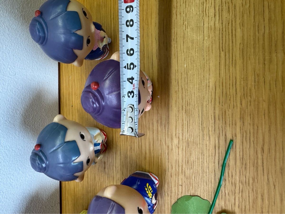 昭和レトロ 当時物 希少品 秋田銀行 アコちゃん ソフビ貯金箱 5種類 秋田銀行 アコちゃん ソフビ貯金箱 昭和レトロ レア 7種類
