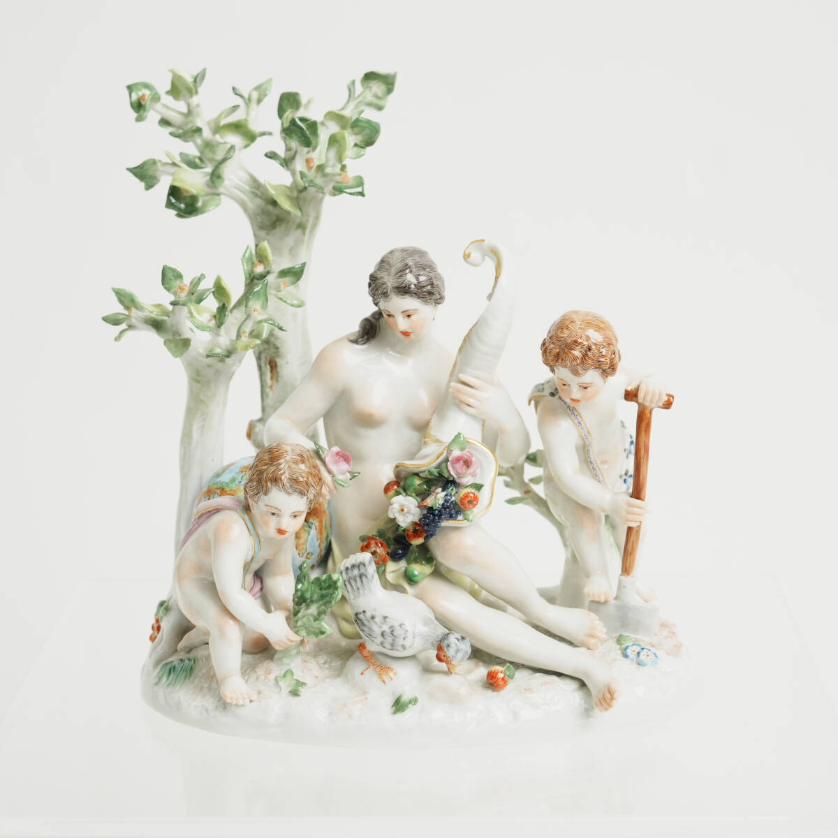 Meissen マイセン 陶器 人形 四元素人形 四元素 「土 Meissen マイセン 陶器 人形 四元素人形 四元素 「土