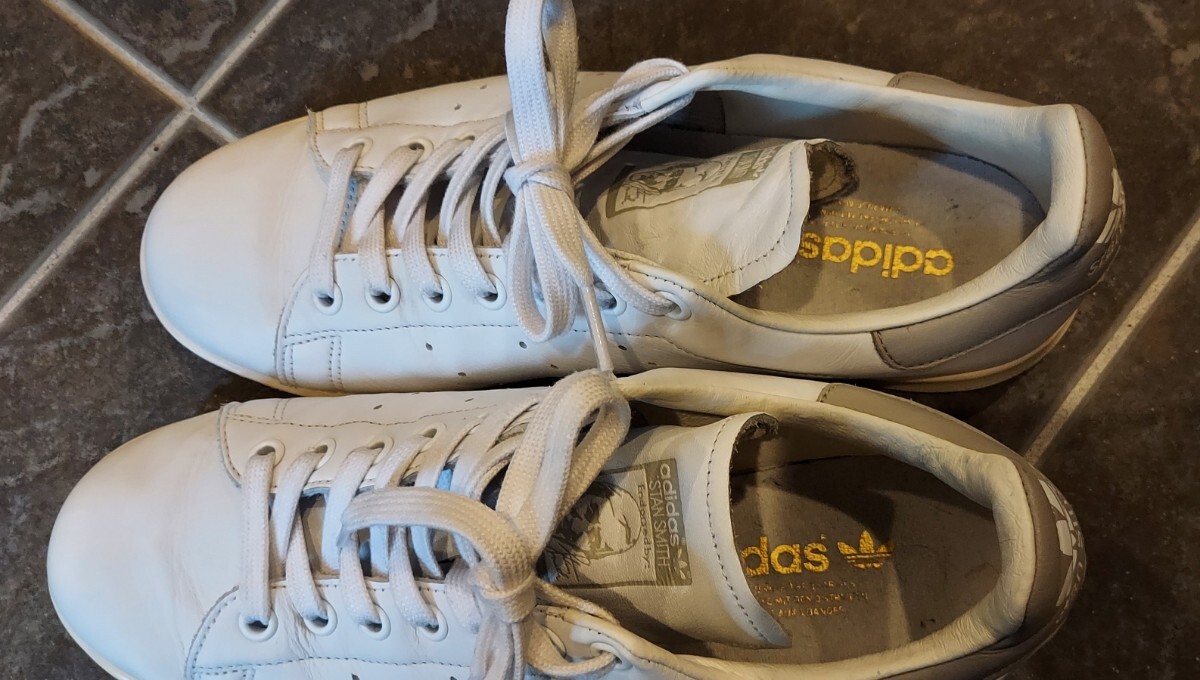  быстрое решение * ограничение / Adidas / Stansmith / белый / серый /adidas/STAN SMITH/ кожа /26.5cm/ super Star / Nike / New balance / Converse 