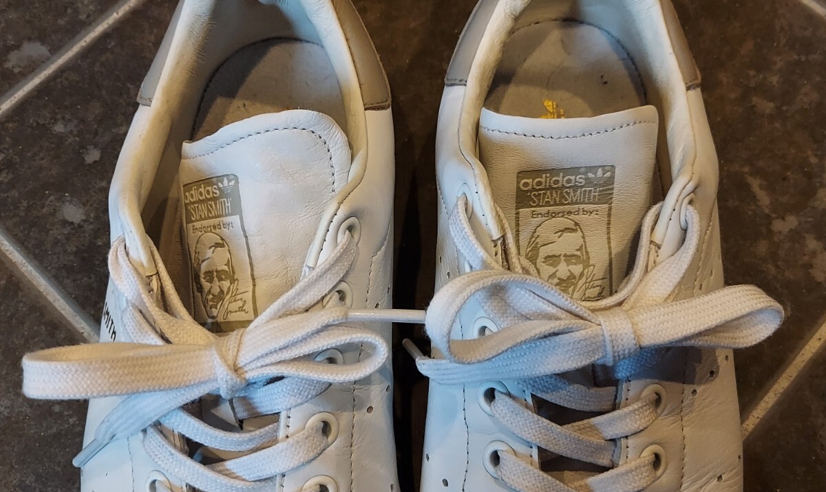  быстрое решение * ограничение / Adidas / Stansmith / белый / серый /adidas/STAN SMITH/ кожа /26.5cm/ super Star / Nike / New balance / Converse 