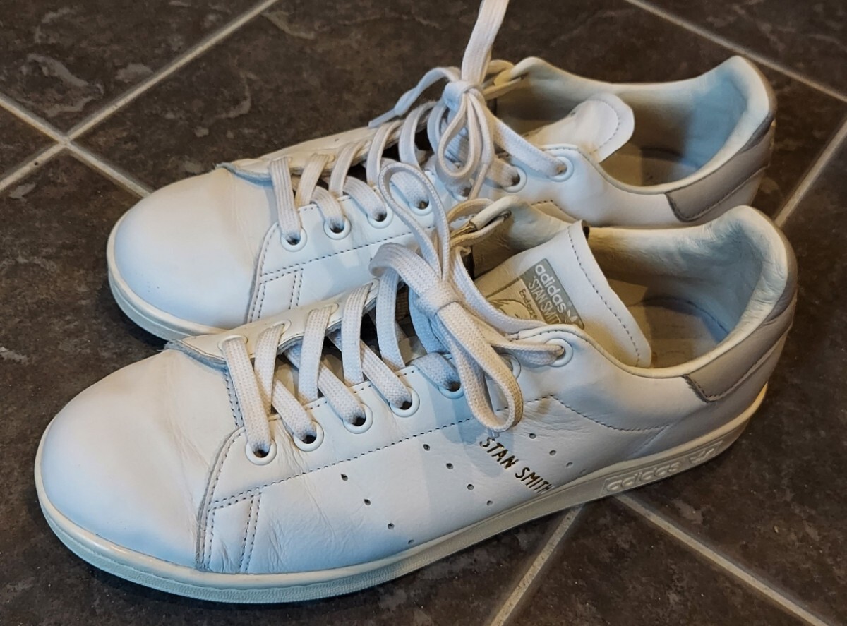  быстрое решение * ограничение / Adidas / Stansmith / белый / серый /adidas/STAN SMITH/ кожа /26.5cm/ super Star / Nike / New balance / Converse 