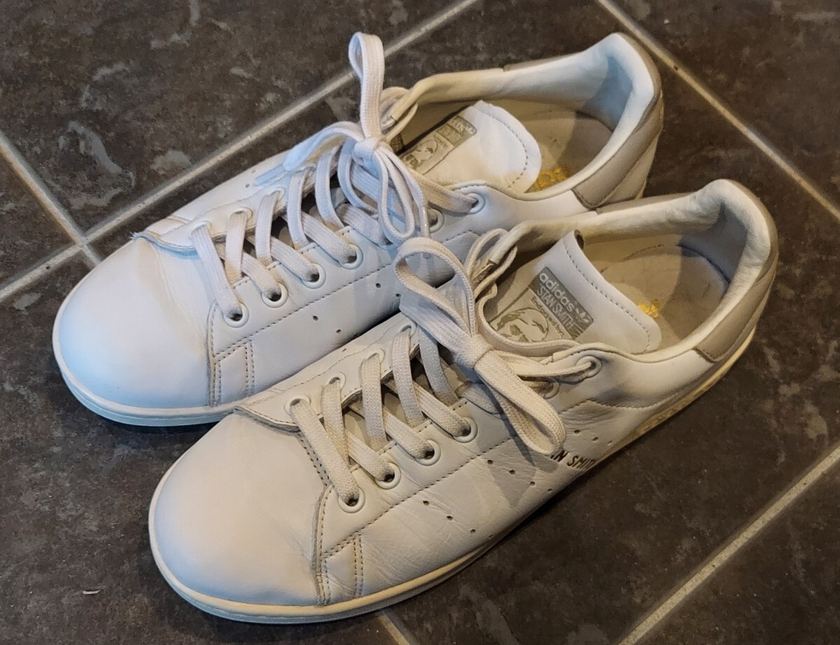  быстрое решение * ограничение / Adidas / Stansmith / белый / серый /adidas/STAN SMITH/ кожа /26.5cm/ super Star / Nike / New balance / Converse 