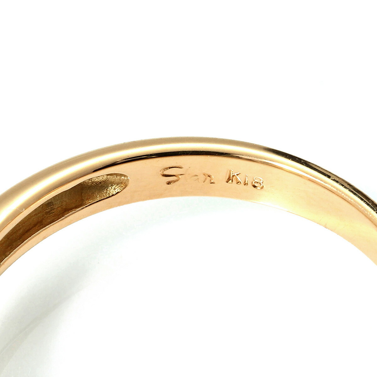 スタージュエリー ハートデザインリング 指輪 エメラルド K18 10号 STAR JEWELRY 中古 プレラブド 返品OK_画像3