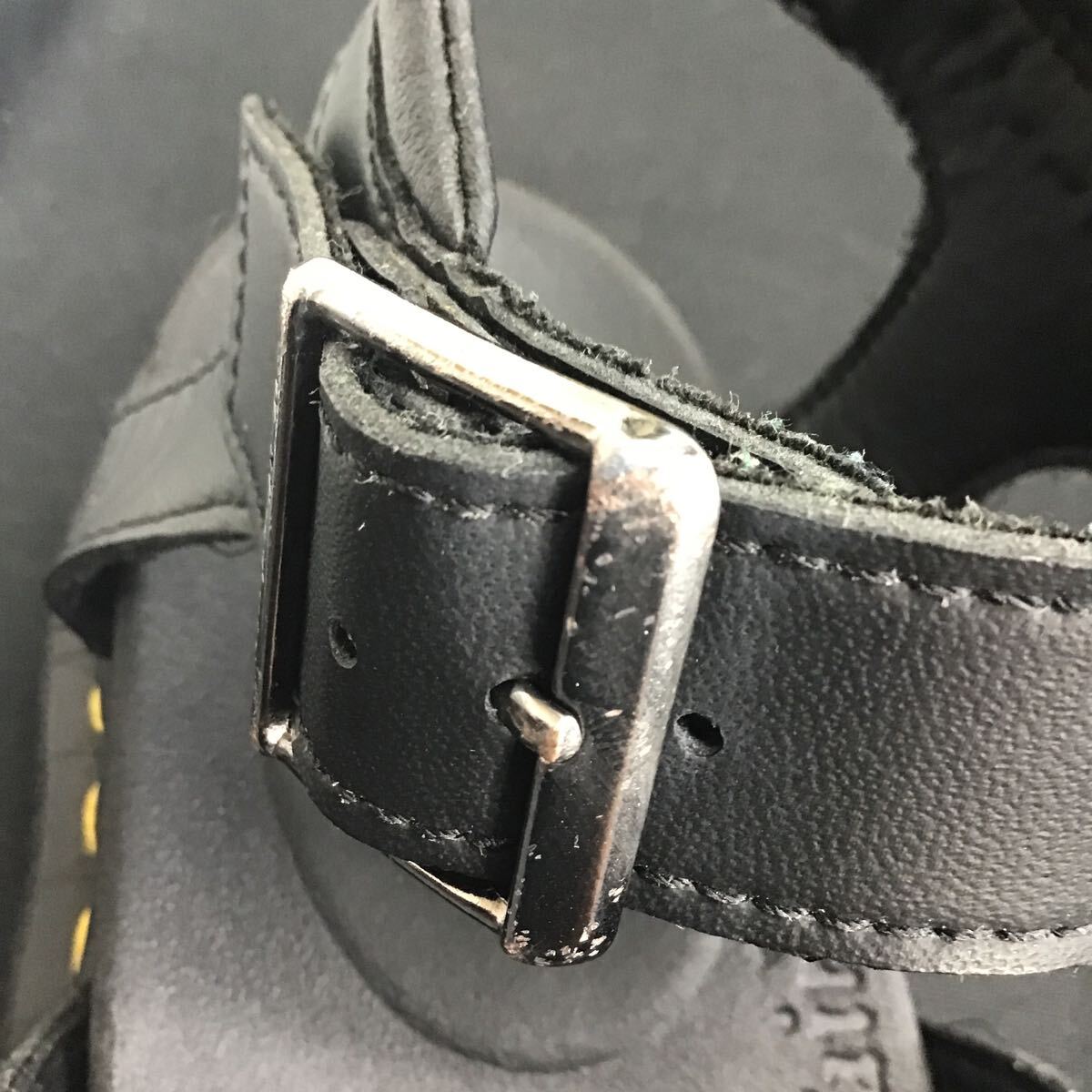 DR.MARTENS Dr. Martens женский VEGAN BLAIREb редкость ремешок сандалии черный UK6 25cm степень 