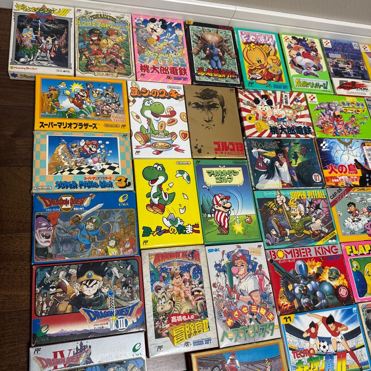 1円スタート】箱説付きファミコンソフト まとめてセット