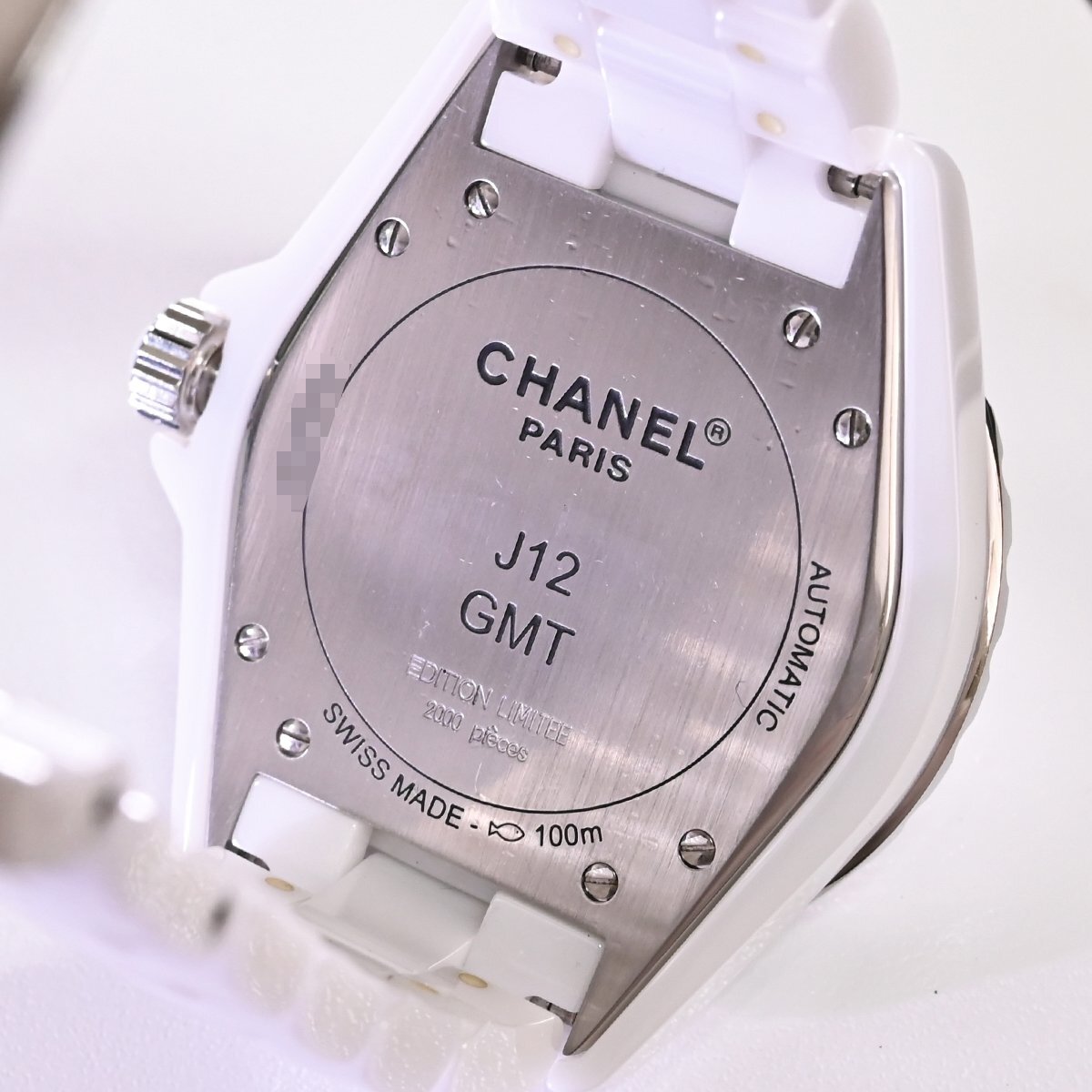 本物 超美品 シャネル 極希少 2000本限定 42mm ホワイト 本物 超美品 シャネル 極希少 2000本限定 42mm ホワイト