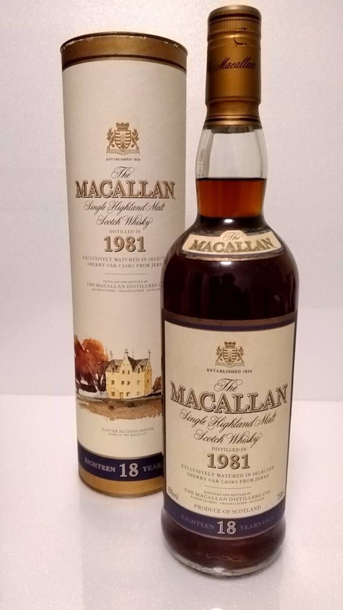 ☆マッカラン 18年 1981 ☆750ml ☆43% ☆ウイスキー ☆古酒 ☆マッカラン 18年 1981 ☆750ml ☆43% ☆ウイスキー ☆古酒