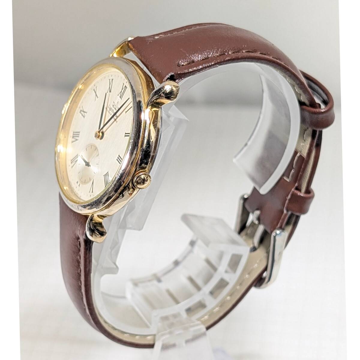 シチズン Lighthouse スモールセコンド メンズ 電池交ベルト換済み稼働品 C-98_画像4