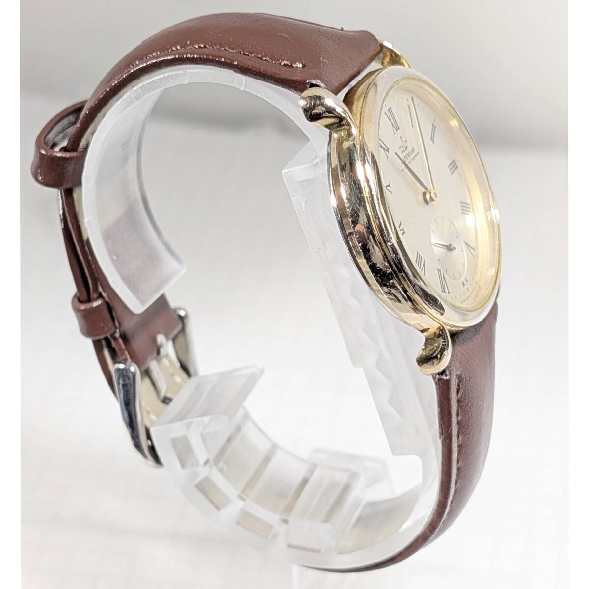 シチズン Lighthouse スモールセコンド メンズ 電池交ベルト換済み稼働品 C-98_画像6