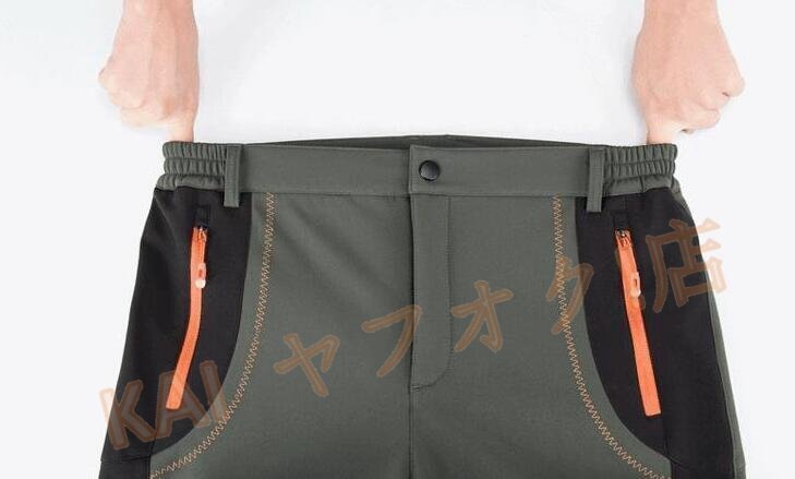 ☆新品トレッキングパンツ メンズ レディース 登山ズボン ロングパンツ クライミングパンツ アウトドアパンツ 登山 里起毛 薄手 S-4XL 灰