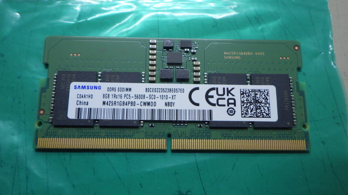 ■SAMSUNG■262pin DDR5-5600 DIMM 8GB(8GBx1)■M425R1GB4PB0-CWMOD■中古/1■ ★即決★