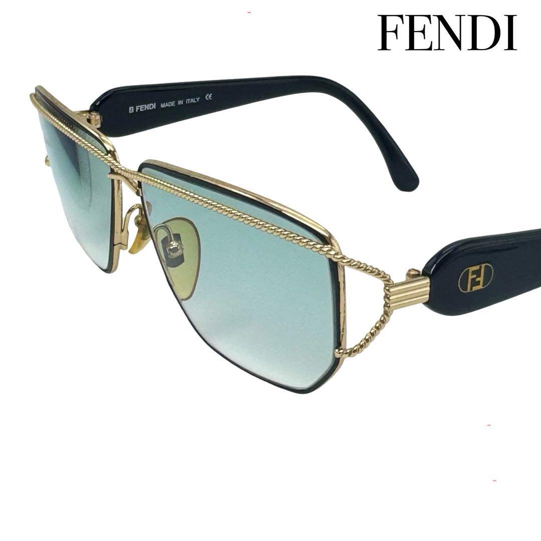 FENDI フェンディ FF ズッカ 度入り サングラス メガネ 眼鏡 レディース メンズ ブラック