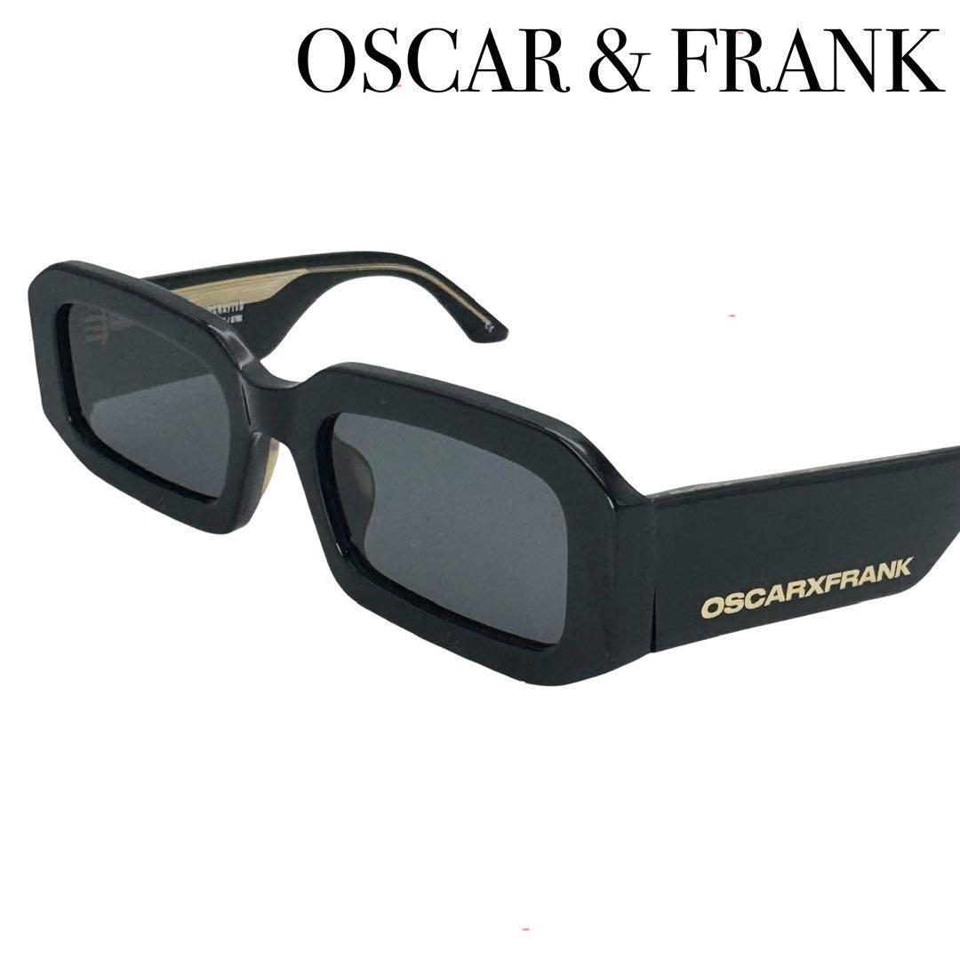 OSCAR & FRANK オスカーアンドフランク 52□21-145 サングラス メガネ 眼鏡 メンズ ブラック 黒 スクエア モード