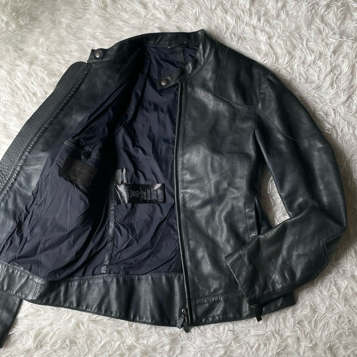 最高峰】レザータグ XL ジョルジオ アルマーニ GIORGIO ARMANI 最高峰】レザータグ XL ジョルジオ アルマーニ GIORGIO ARMANI