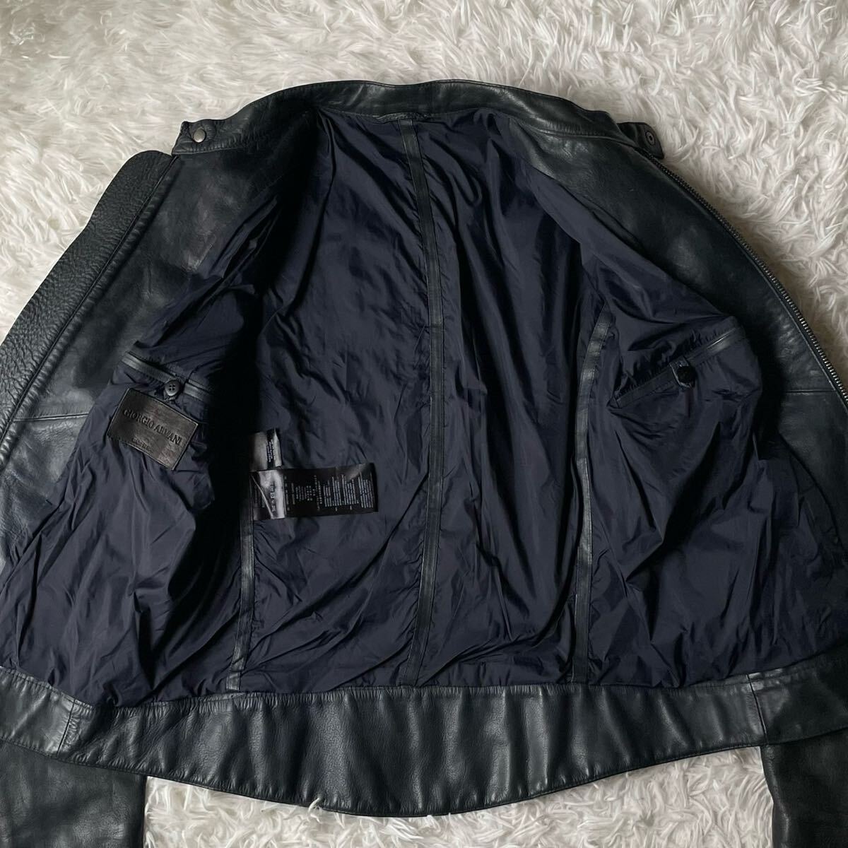 最高峰】レザータグ XL ジョルジオ アルマーニ GIORGIO ARMANI 最高峰】レザータグ XL ジョルジオ アルマーニ GIORGIO ARMANI