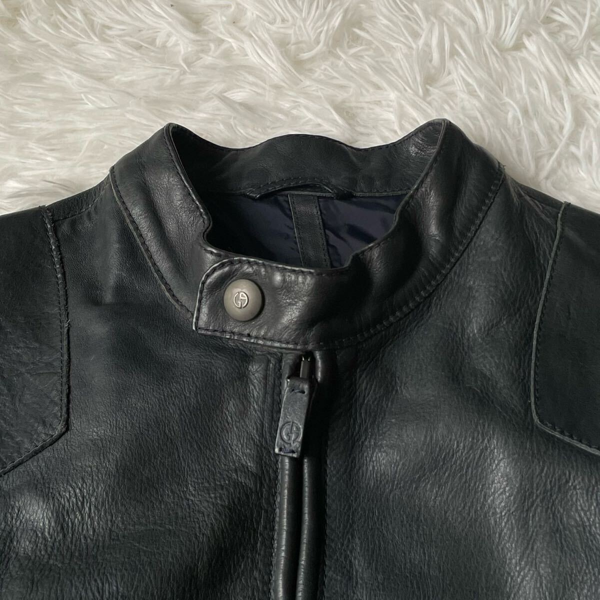 最高峰】レザータグ XL ジョルジオ アルマーニ GIORGIO ARMANI 最高峰】レザータグ XL ジョルジオ アルマーニ GIORGIO ARMANI