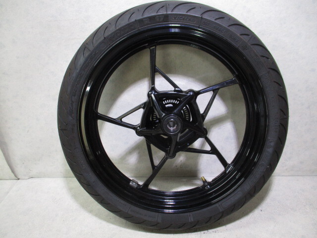5★NINJA400.NINJA250用フロントホイール324　純正.めくれ無(wú).’18年～.EX400G.EX250P.EX400L.EX250Y.タイヤ’24年制.MICHELIN.