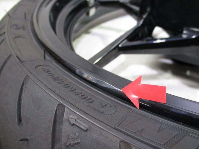 5★NINJA400.NINJA250用フロントホイール324　純正.めくれ無(wú).’18年～.EX400G.EX250P.EX400L.EX250Y.タイヤ’24年制.MICHELIN.
