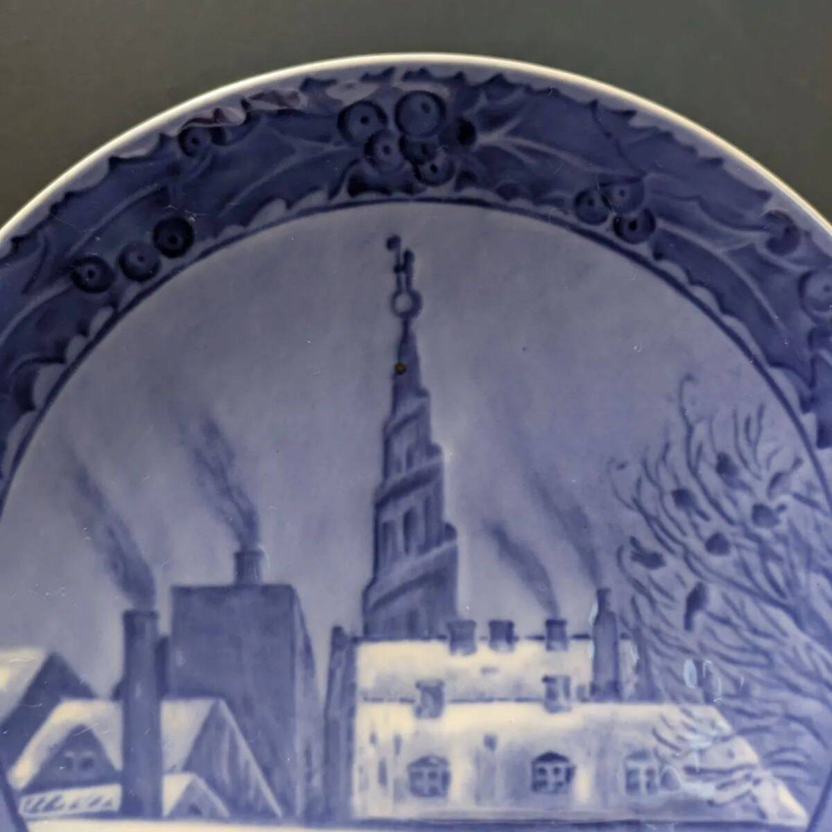  немецкий язык Royal Copenhagen year plate 1917 год античный снят с производства Copen - -gen. спаситель ... . античный 1 класса товар фарфор 