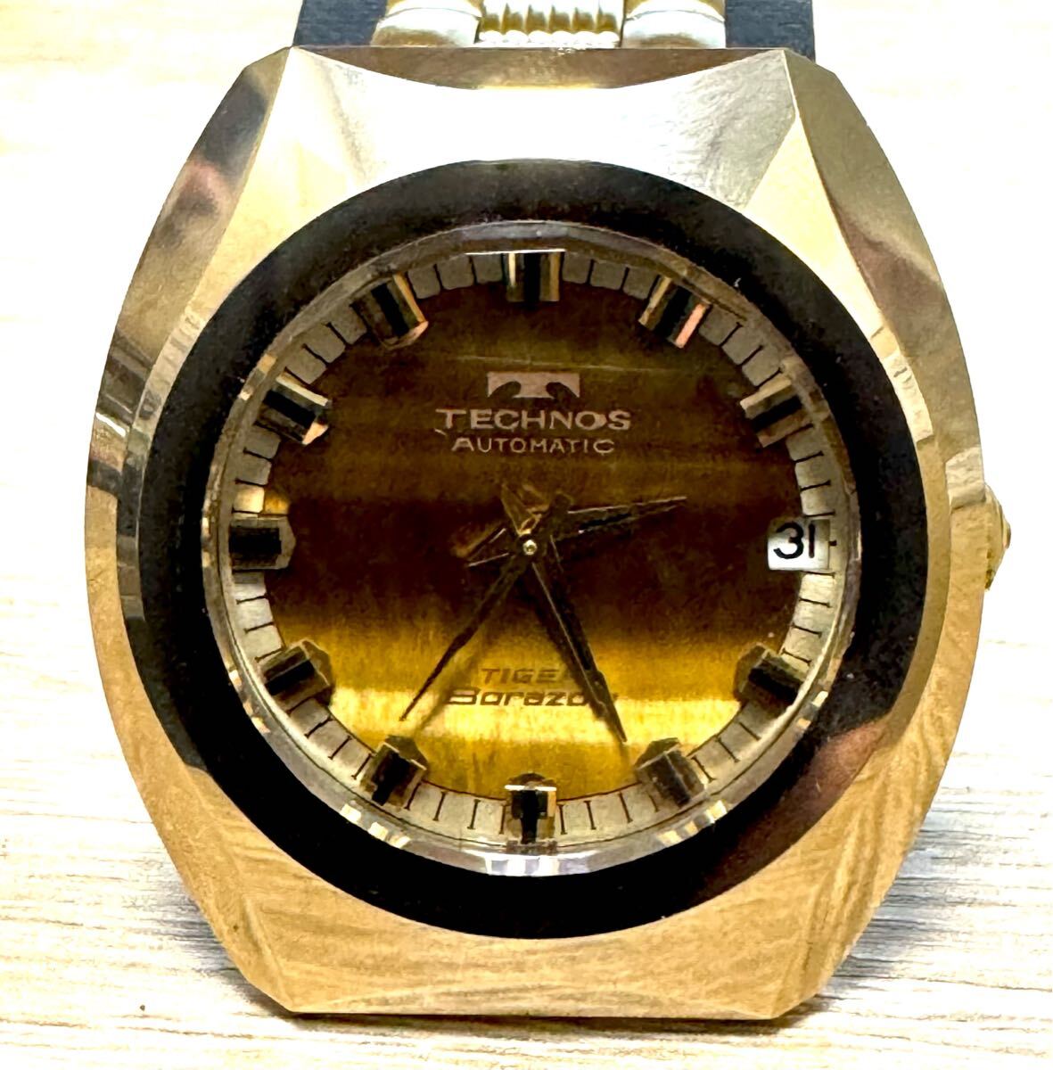 稼働】テクノス タイガーボラゾン 自動巻 TECHNOS TIGER Borazon 稼働】テクノス タイガーボラゾン 自動巻 TECHNOS TIGER Borazon