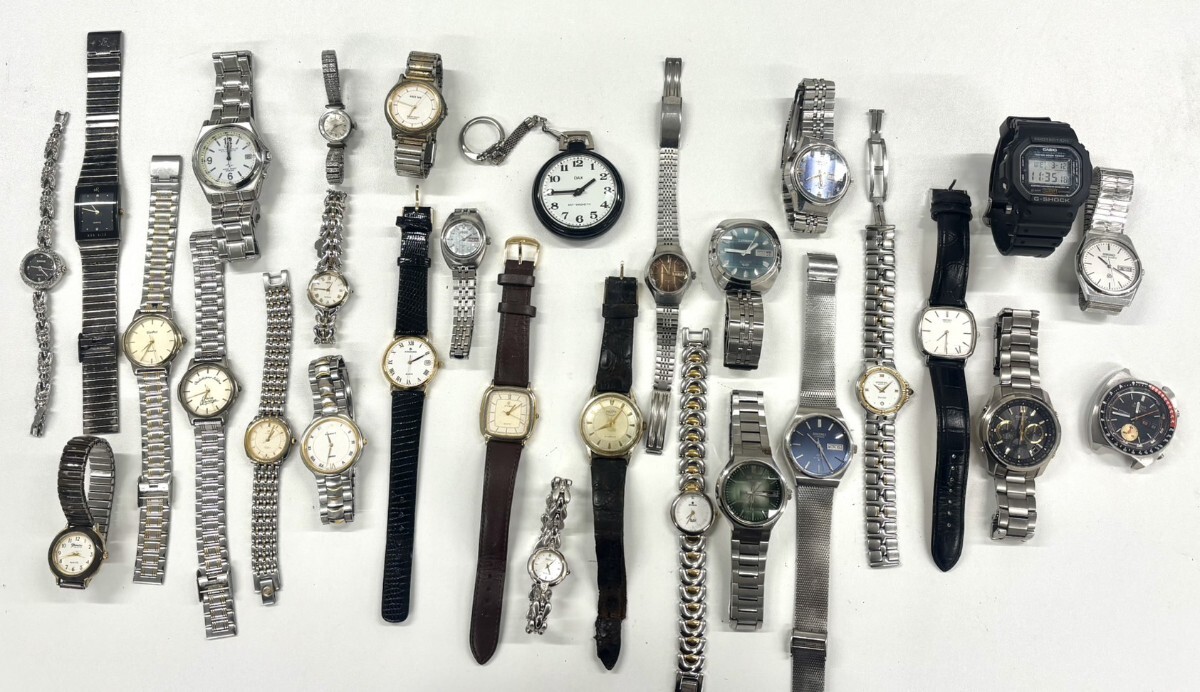 CITIZEN 腕時計まとめ売り【ジャンク】 1円スタート 時計大量まとめ29点 SEIKO CITIZEN G-SHOCK CYMA