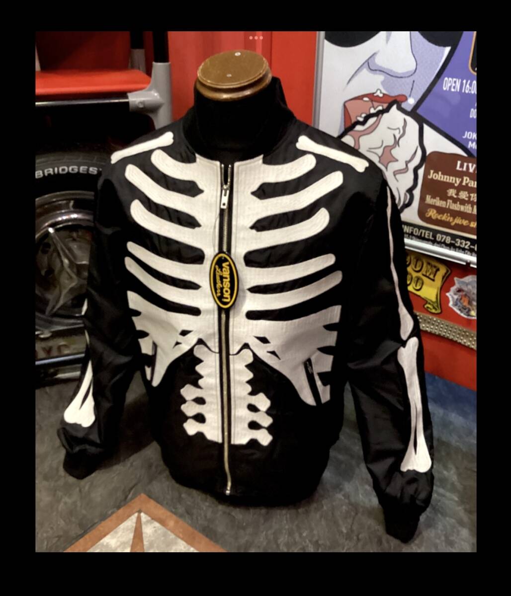  Vanson * новый товар *2502* жакет [M size] Skull *NVJK-2502* Biker * череп *ne балка ma Индия *VANSON* american длинный li балка 55