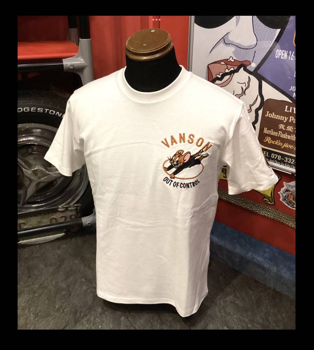 ルーニー★新品★Tシャツ★2511【M】白★TJV-2511★トムとジェリー★アメリカンロングリバー55★ネバーマインド★アニメ★アメリカ村_画像4