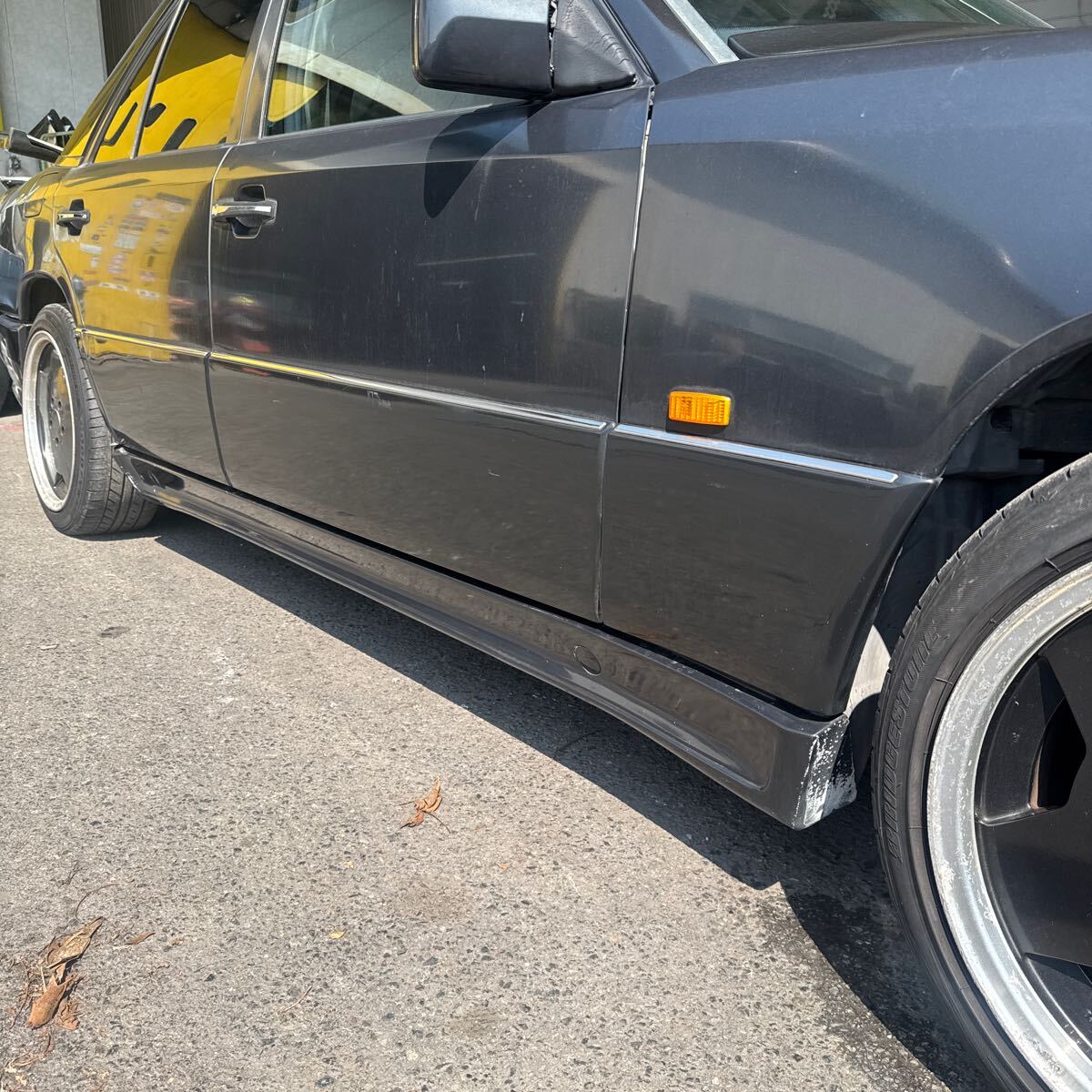 ベンツ W124 AMG本物 前期 サイドステップ 左右 サイドスポイラー 検索 エアロ 后期 300E3.2 3.4 6.0 HWA Eクラス ミディアムクラス 初期